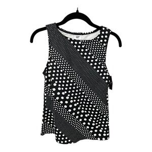 Lands'‎ End High Neck UPF 50 Modest Tankini Swimsuit Top Polka Dot Size 2 NWT